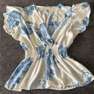 Jon & Anna Blue Floral Blouse